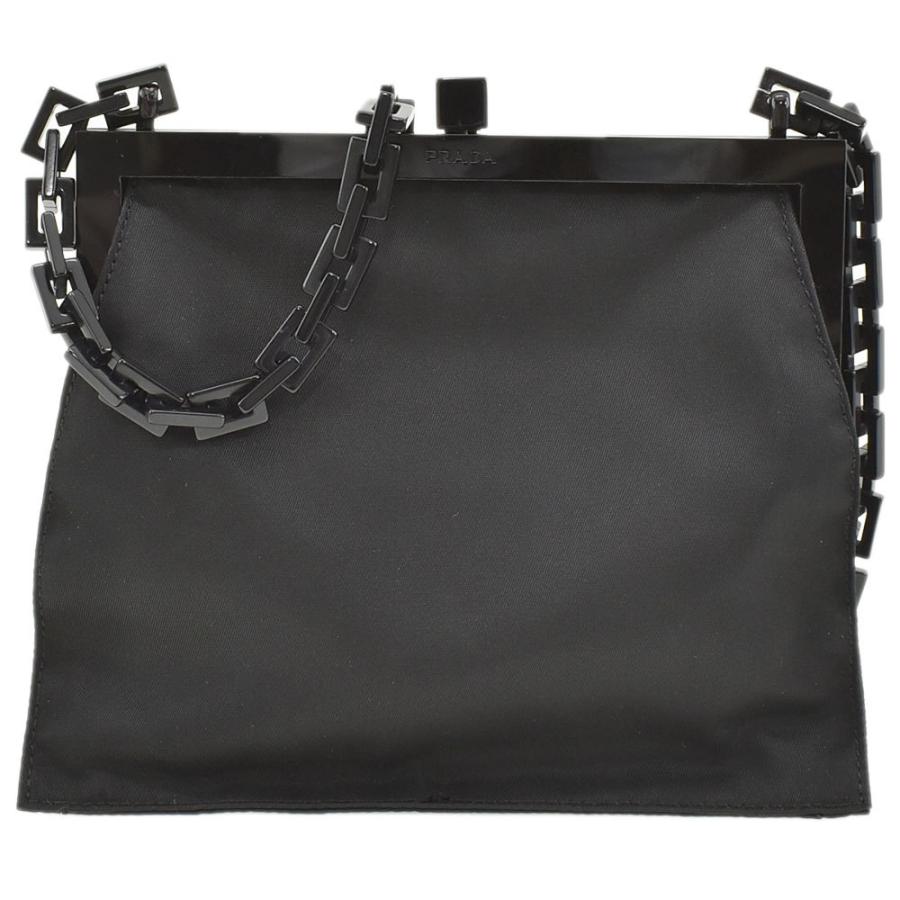 PRADA（プラダ） ショルダーバッグ TESSUTO/テスート がま口 ミニ