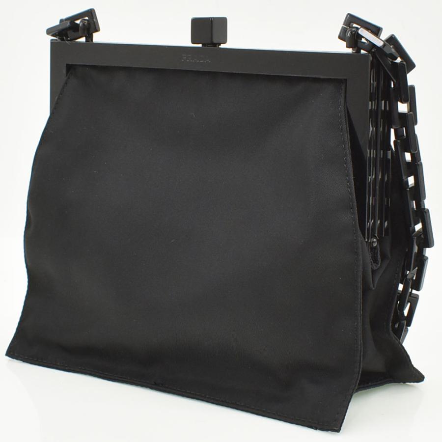 PRADA（プラダ） ショルダーバッグ TESSUTO/テスート がま口 ミニ