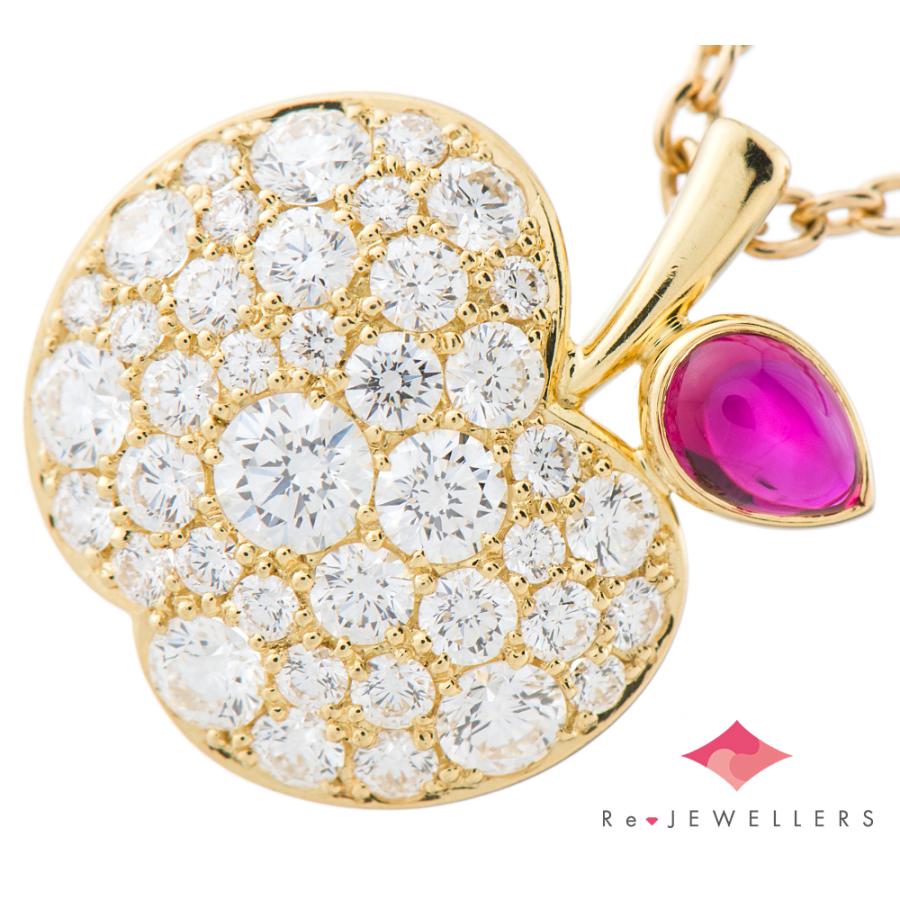 ギメル リンゴモチーフ ルビー0.316ct ダイヤモンド 計0.898ct ギメル リンゴモチーフ ルビー0.316ct ダイヤモンド 計0.898ct