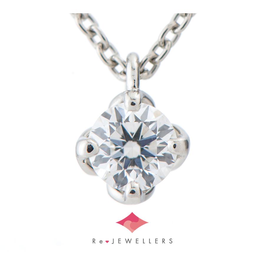 俄(NIWAKA) 睡蓮(SUIREN) ダイヤモンド0.20ct プラチナ950 ペンダント