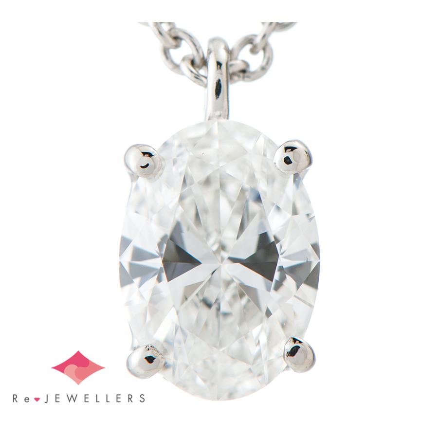 越後もち豚 グラフ オーバルシェイプ ダイヤモンド0.70ct プラチナ950 