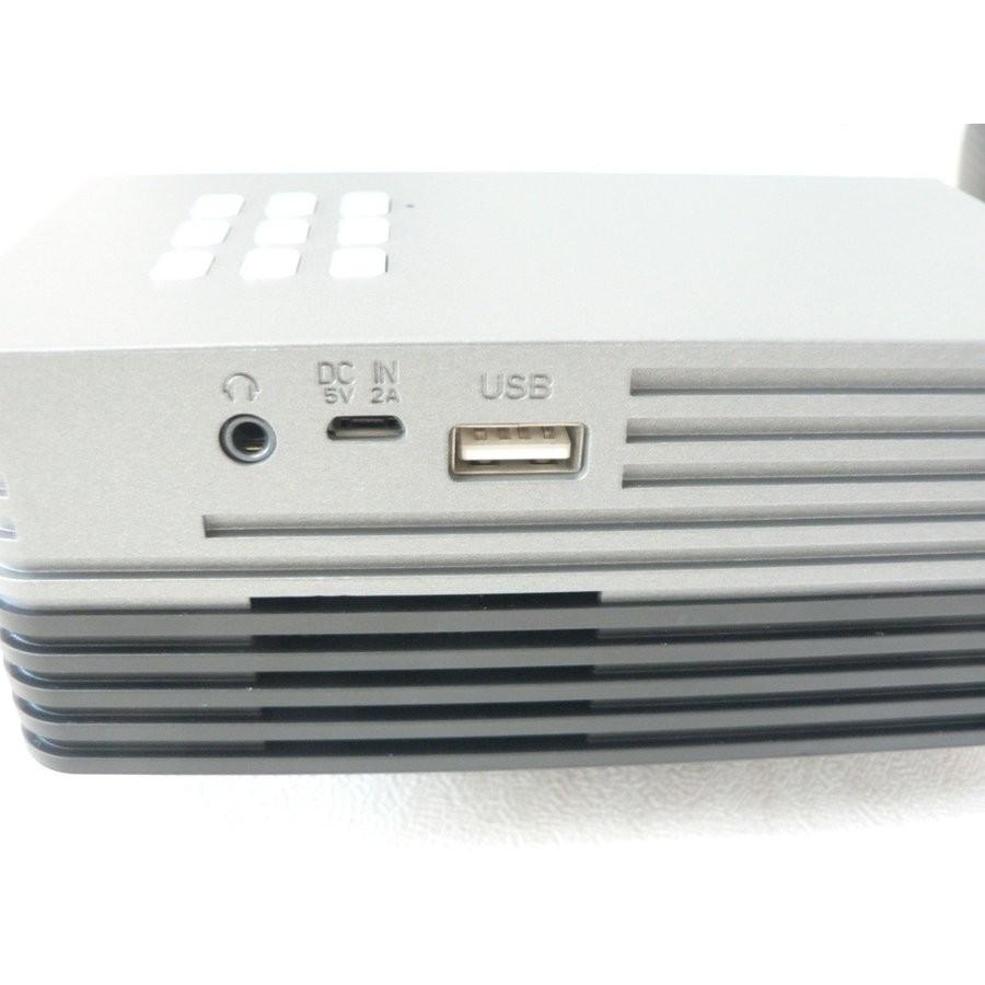 LEDミニプロジェクター◇HDMI端子搭載 ・スピーカー内蔵・2電源対応