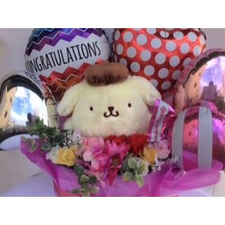 sanrio バルーン電報 祝電 結婚式 電報 ウエディングドール ポムポム  