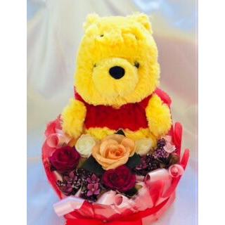 ぬいぐるみ電報 くまのプーさん ぷうさん 送料無料 結婚式のギフトにお勧め ウエディングドール 12 100 12 Fukupuku 通販 Yahoo ショッピング