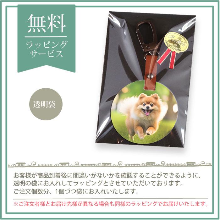 写真 名入れ 【丸型】アクリルキーホルダー カラビナ付き 自由に 