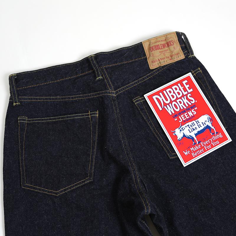 DUBBLE WORKS/ダブルワークス  スタンダードストレートデニム 12OZ  Lot.27001｜fukuraku-store｜08