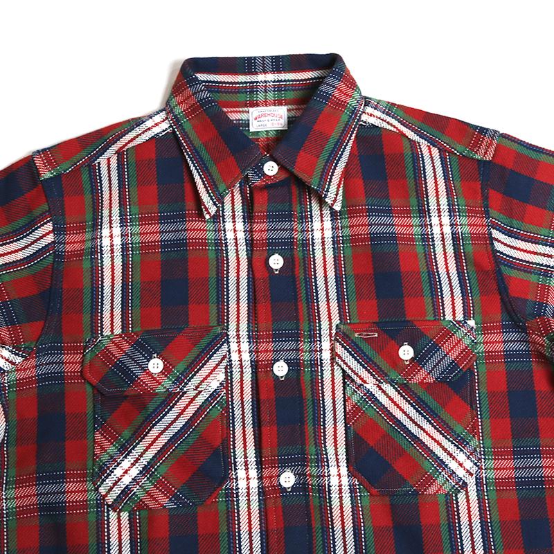 WAREHOUSE（ウエアハウス） フランネルシャツ Lot.3104 D柄 NON WASH