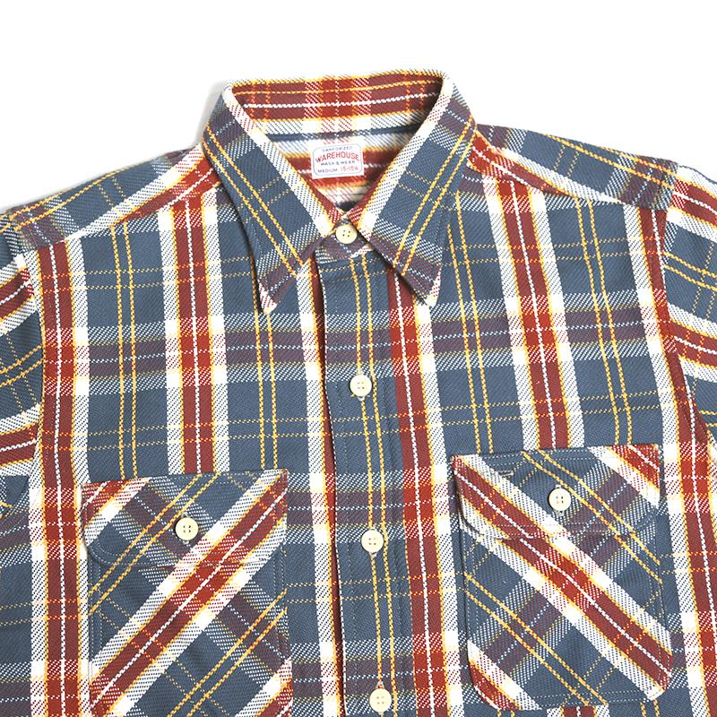 WAREHOUSE（ウエアハウス） フランネルシャツ Lot.3104 F柄 NON WASH