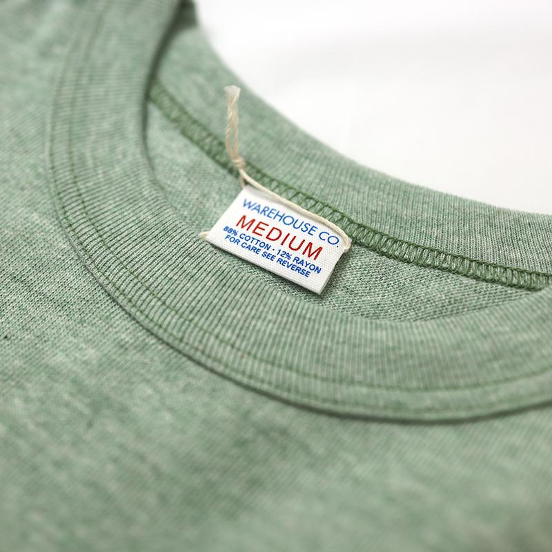 WAREHOUSE（ウエアハウス） T-シャツ 4096 88/12 杢クルーネックTEE