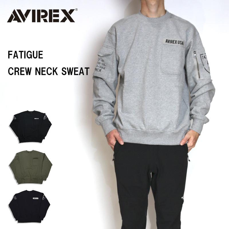 AVIREX（アヴィレックス） FATIGUE CREWNECK SWEAT / ファティーグ