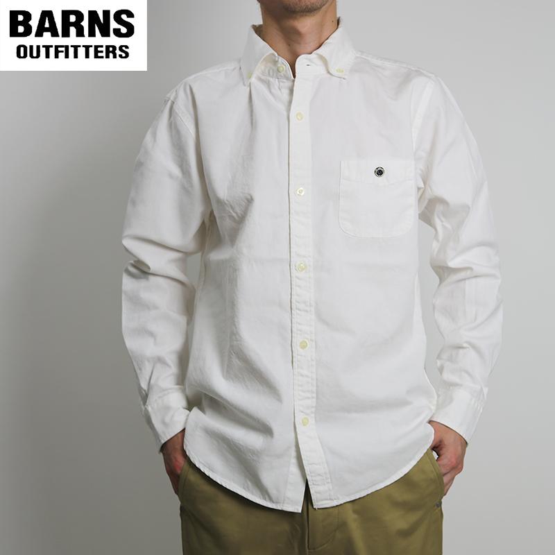 BARNS バーンズ 　長袖　ボタンダウンシャツ 4965N　サイズL BARNS OUTFITTERS（バーンズ アウトフィッターズ） BARNS/バーンズ