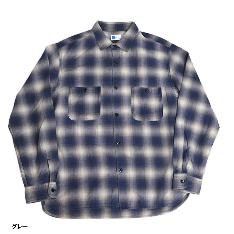JAPAN BLUE JEANS（ジャパンブルージーンズ） Indigo ombre Check L/S