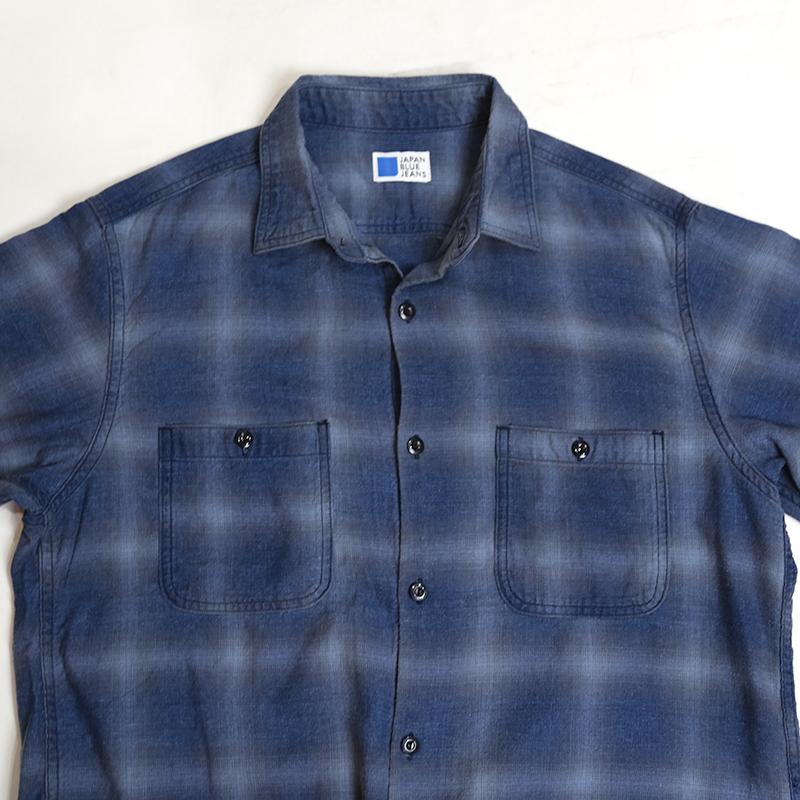 JAPAN BLUE JEANS（ジャパンブルージーンズ） Indigo ombre Check L/S