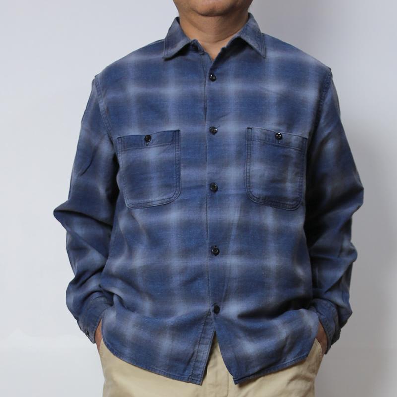 JAPAN BLUE JEANS（ジャパンブルージーンズ） Indigo ombre Check L/S