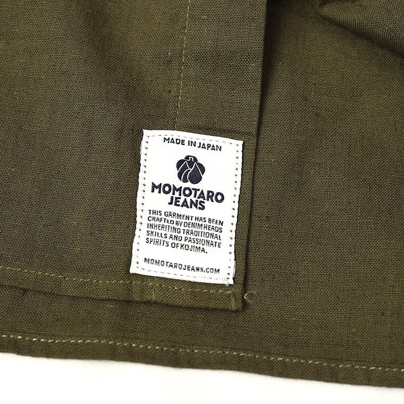 桃太郎ジーンズ（MOMOTARO JEANS） LINEN L/S SHIRT【ボタニカルダイ