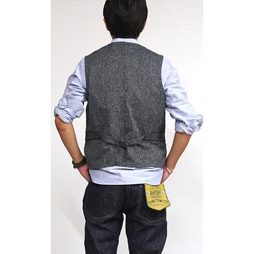 SUGAR CANE シュガーケーン 9oz. ブラックコバート ワークベスト SUGAR CANE シュガーケーン 9oz. ブラックコバート ワークベスト