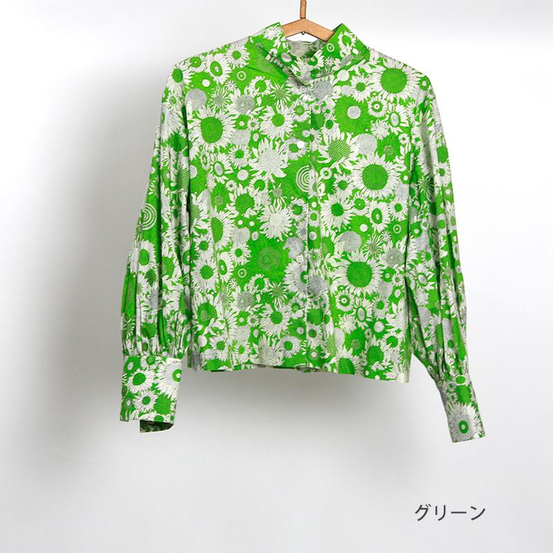 SETTO （セット）LIBERTY/リバティープリント オッカケシャツ/花