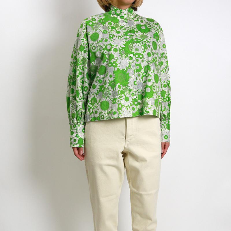 SETTOセット　OKKAKE リバティ フラワープリントシャツ　オッカケ　花柄 SETTO （セット）LIBERTY/リバティープリント オッカケシャツ/花