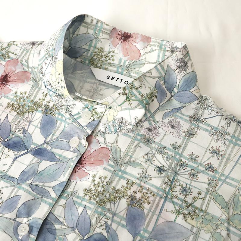 SETTO（セット） （セット）LIBERTY OKKAKE SHIRT/リバティオッカケ