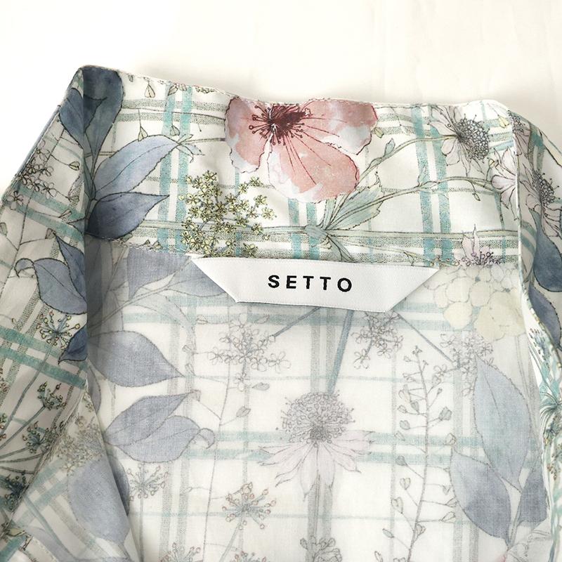 SETTO（セット） （セット）LIBERTY OKKAKE SHIRT/リバティオッカケ