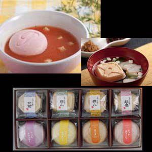金沢ふくら屋　（最中のお吸い物とスープのセット８個入）　内祝い・引き出物に人気　写真入 メッセージカード 無料作成