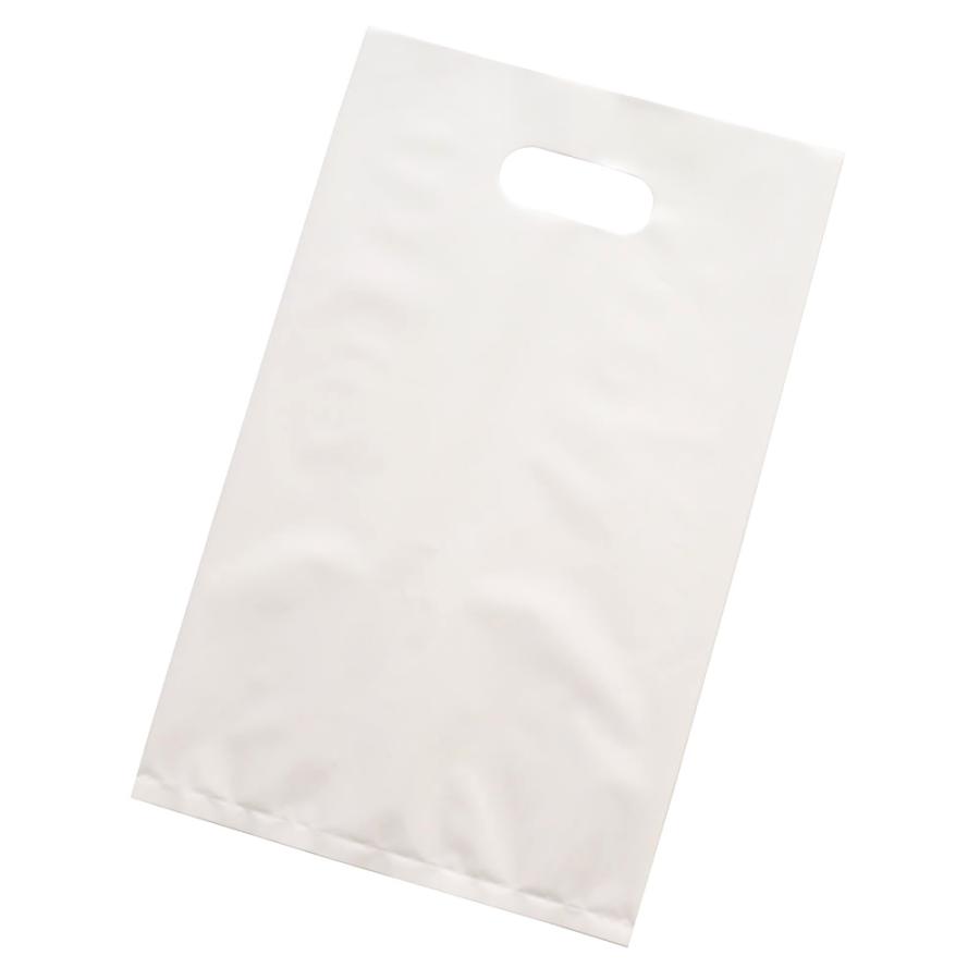 手提げ袋 買い物袋 LDカラーポリ袋 SSホワイト 250x400mm 50枚
