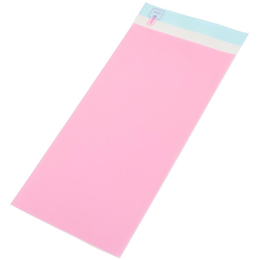 DM用 封筒 定形 長形3号 表：ピンクベタ・裏：透明 0.05x120x235+30mm 2000枚入 N3-OP504T（N-25）