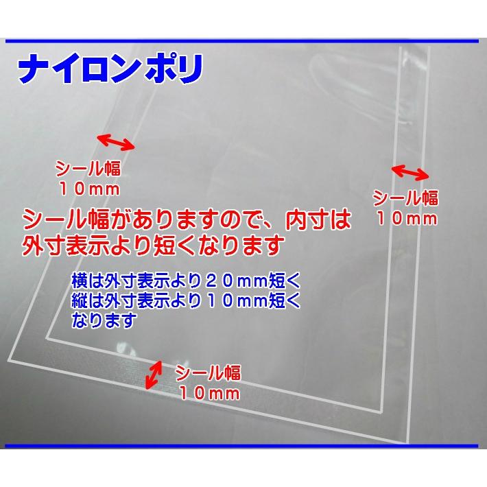 福助工業 ナイロンポリ Lタイプ NO.10 170×280mm 100枚入 真空 漬物 肉