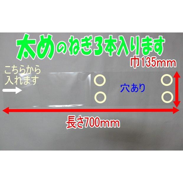 お試し品 オリジナル OPP ボードン #25×135×700 4穴 0.025×135×700mm 100枚入 （プラマークなし） 防曇袋 野菜袋 出荷袋 長物袋 鮮度 ボードン