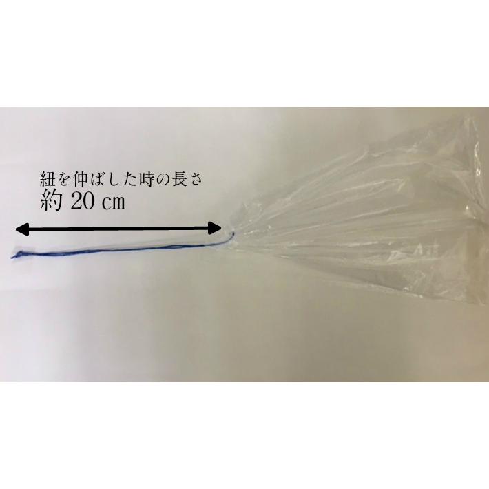 中】オリジナル 金魚袋 中 100枚 0.04×200×300mm 透明 ポリ 巾着 紐付