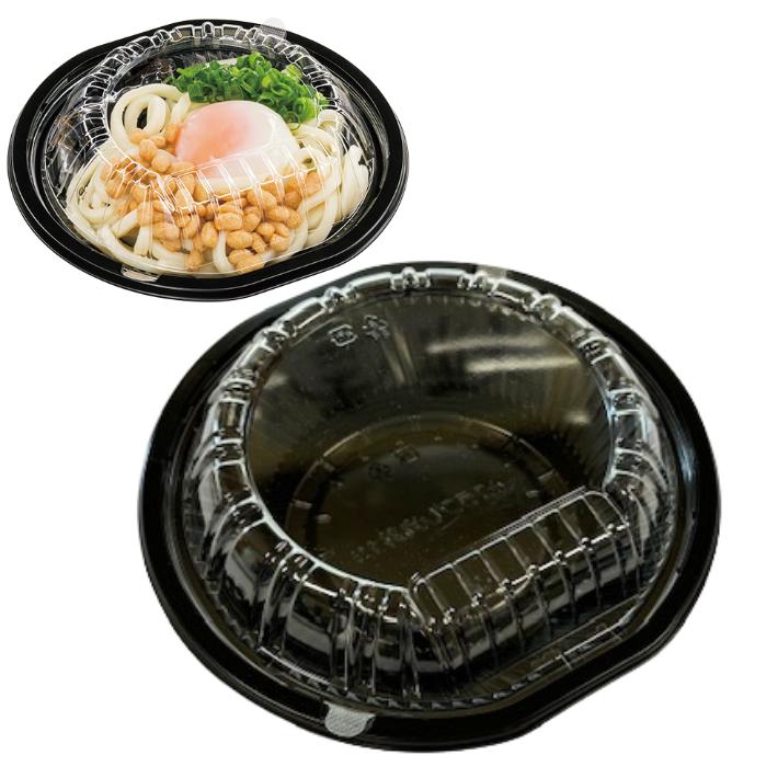 せんべい容器 黒と赤の金属製