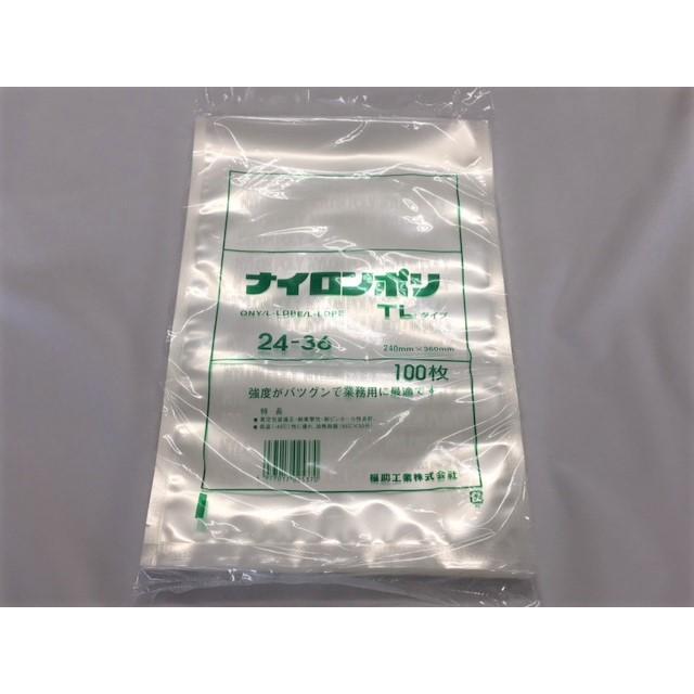 ナイロンポリ袋 TLタイプ 240mm x 360mm 100枚入り 4袋 福助工業 ナイロンポリ TLタイプ 24-36 240×360mm 100枚入 保存袋