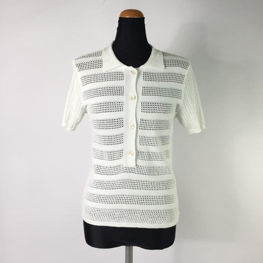 See By Chloe シー バイ クロエ メッシュ半袖ニットカットソー 襟 