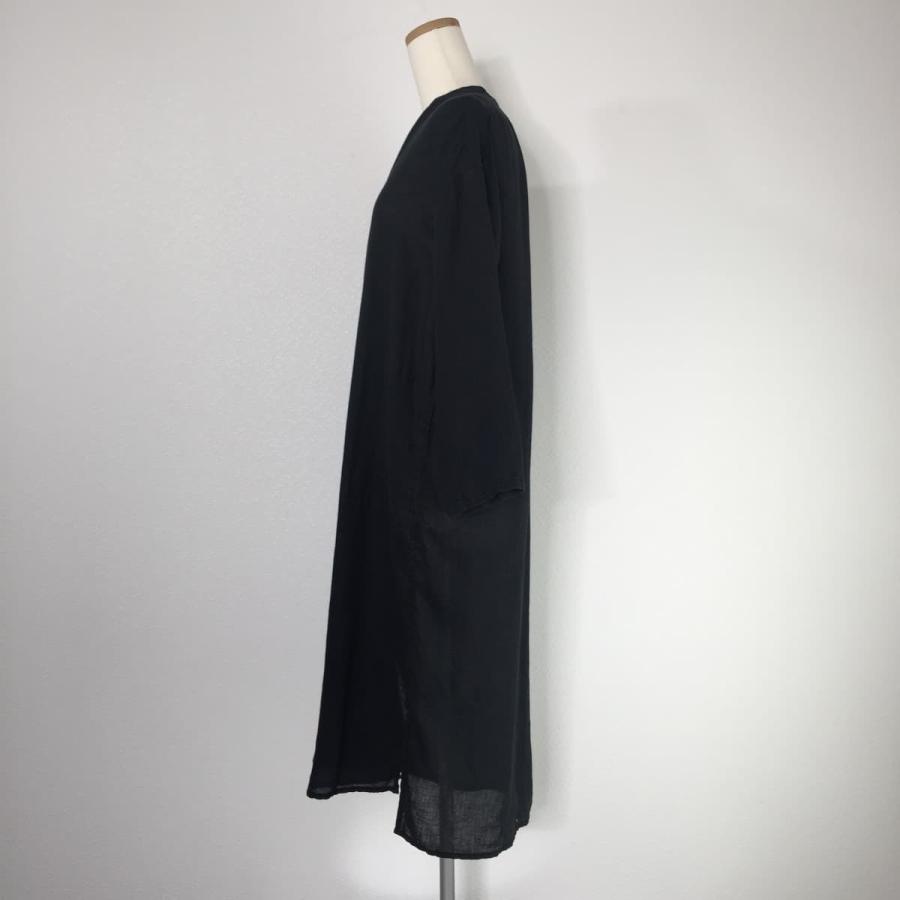 Le Melange ルメランジュ フレンチリネンシャツワンピース ロング 