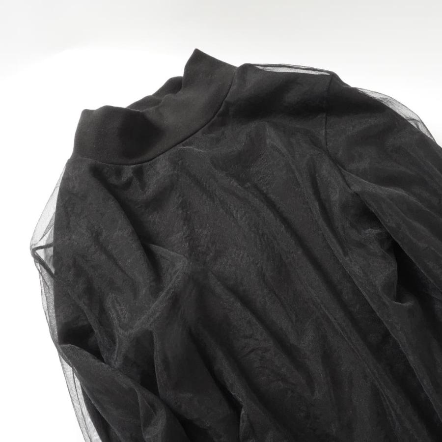 Ameri（アメリ） UNDRESSED HIGH NECKED TULLE TOP チュールレイヤード