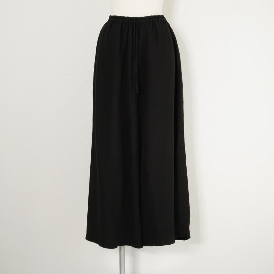 mizuiroind（ミズイロインド） リネンワイドパンツ 黒 サイズ2  