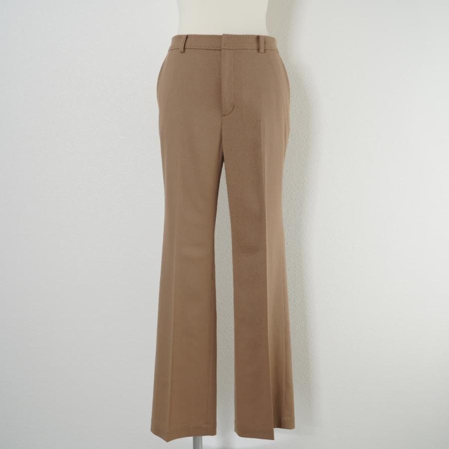 未使用 フレームワーク フレア パンツ ウール混 イージー ストレッチ