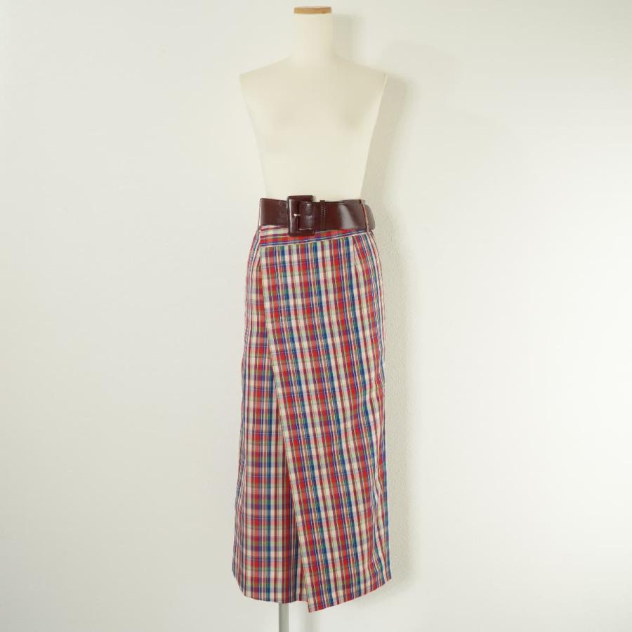 未使用 AMERI アメリ STRIPE FOLD MODE SKIRT フォールド モード 
