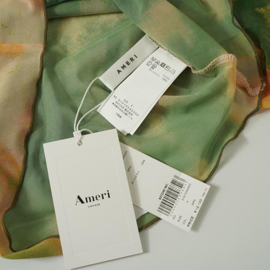 MIRANDA TAIDAI SHEER TURTLE TOP タイダイ　シアー 未使用 AMERI アメリ MIRANDA TAIDAI SHEER TURTLE TOP ミランダ