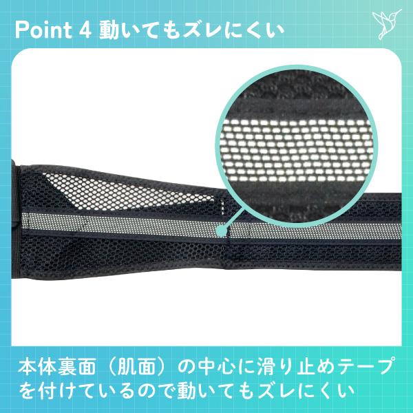 bonbone □公式□骨盤ベルト バリアスツイスト カラーメッシュタイプ