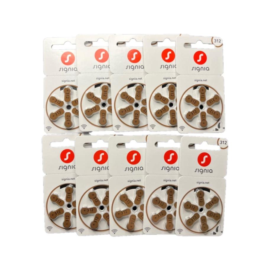 補聴器電池シグニア シバントス PR41 (312)  10パック 茶 空気電池 デジタル補聴器各種対応 補聴器 電池（Yahoo!・となりの福祉くんYahoo!店）