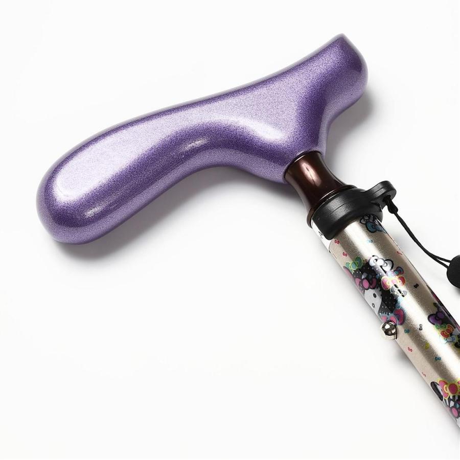 杖 ハローキティ 折りたたみステッキ HK-23 約78から88cm シニア 愛杖