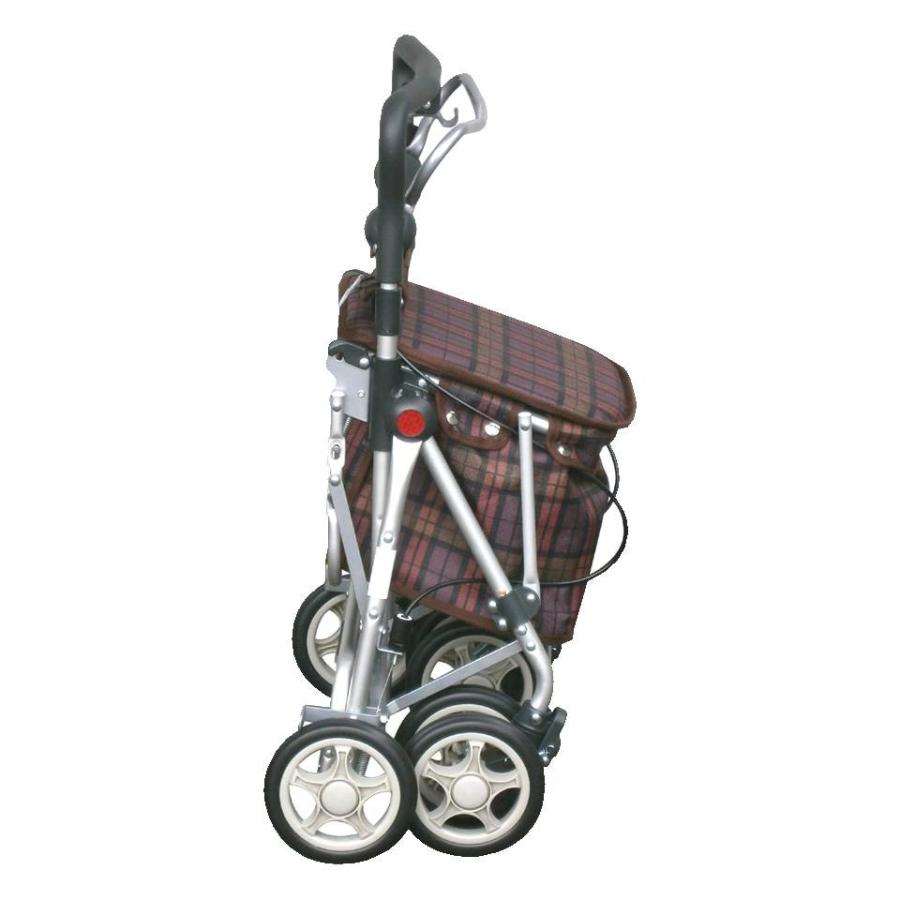 須恵廣工業 シルバーカー スイート III ダークパープル 高齢者向け