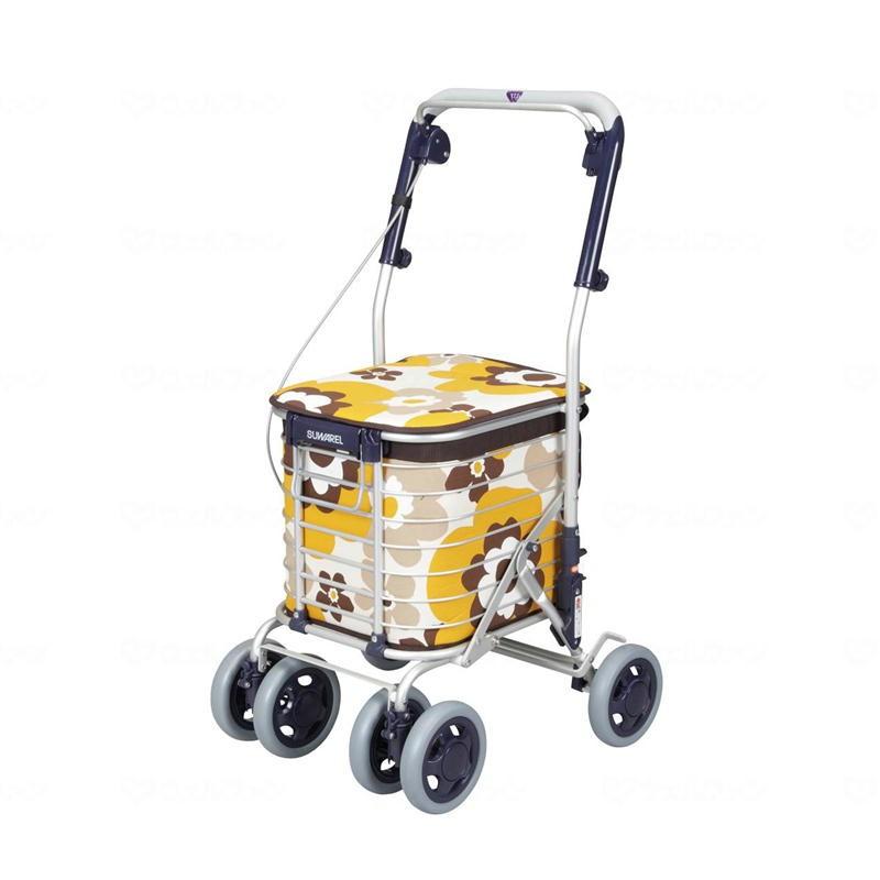 ユーバ産業 ワイヤーカート スワレル 花柄イエロー AS-0275 : となりの 