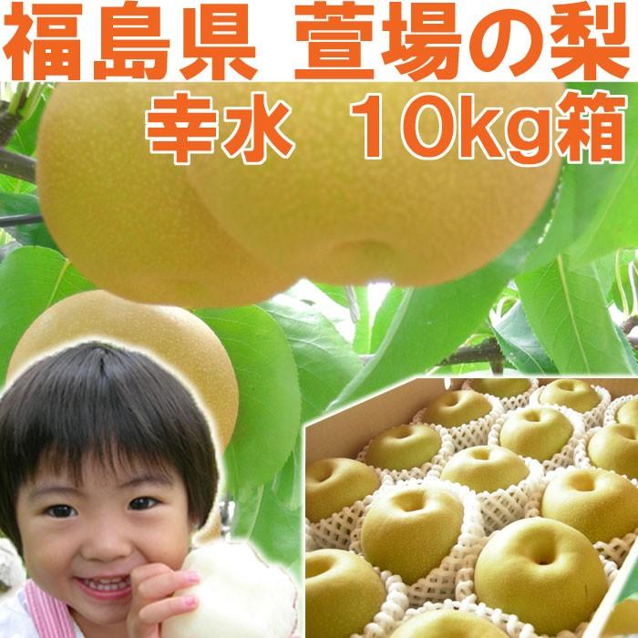 幸水梨 優 36玉入（18玉x2段） 10kgクール便 梨 幸水 かやば産 福島 約10kg箱 (18〜36玉) ギフト プレゼント 発送