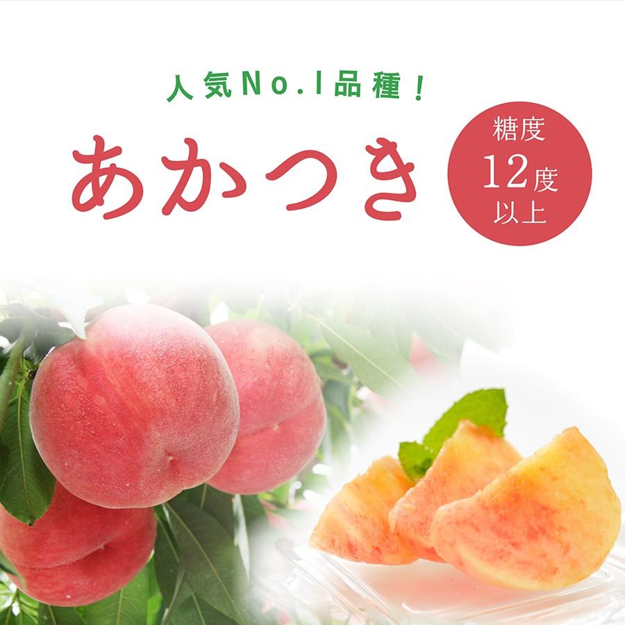 桃 配送員設置送料無料 あかつき 特秀3ｋｇ