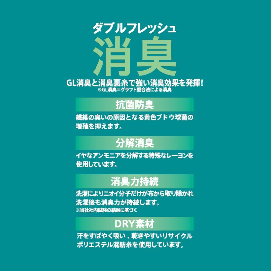 満足(マンゾク) 靴下 クルー丈 格子柄 DRY素材 ダブル消臭 消臭 (33136W)福助 fukuske ふくすけ 爆買 | Fukuske | 05