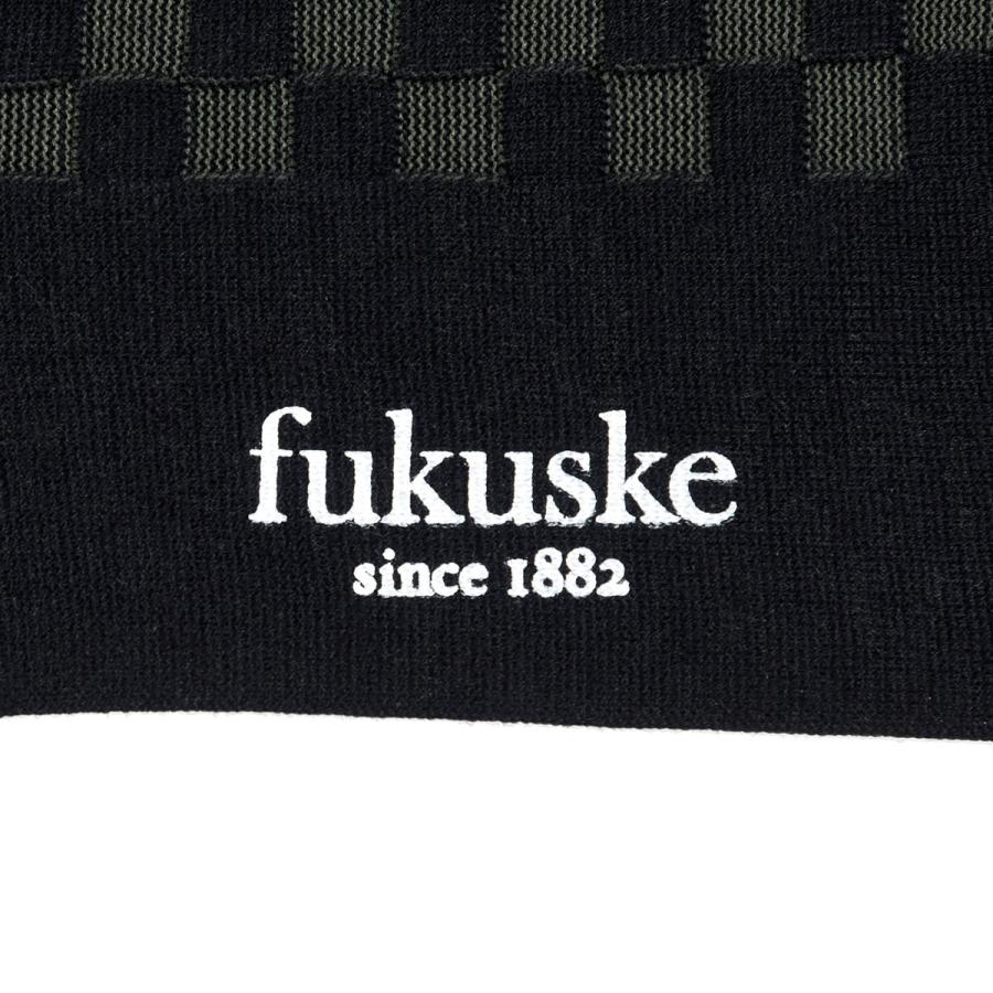 Fukuske（フクスケ） 福助 公式 靴下 クルー丈 メンズ 福助 市松模様