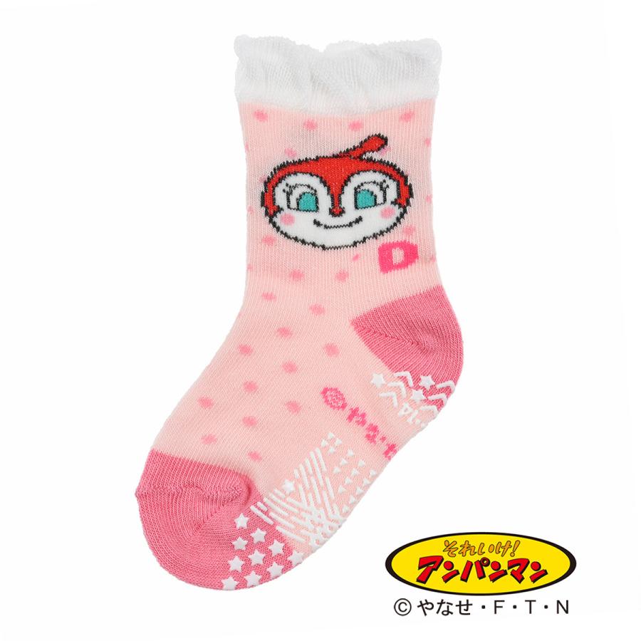 福助 公式 Sale 64 Off 靴下 ベビー アンパンマン ボーダー柄 キャラクターワンポイント 赤ちゃん スベリ止め付き クルー丈 幼児 1872 146 9ー14cm ソックス