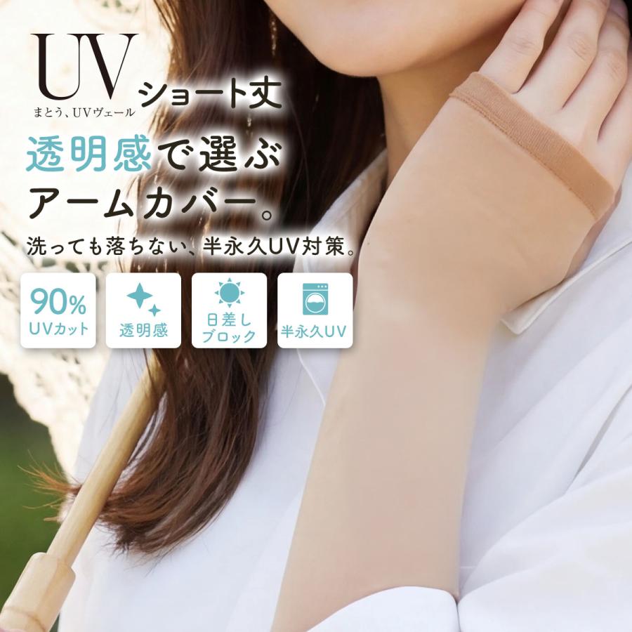 Fukuske（フクスケ） 福助 UVヴェール uvアームカバー ロング 丈